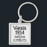 Personalised vintage 70th birthday gifts black key ring<br><div class="desc">You can add some originality with this limited edition, premium quality, and original, classy, retro, and vintage-looking birthday graphic design with a cool typography font. This is a great gift idea for men, women, husbands, wives, girlfriends, and boyfriends who will love this one-of-a-kind piece of art. The best unique and...</div>