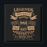 Personalised vintage 70th birthday legend gifts magnet<br><div class="desc">You can add some originality to your wardrobe collection with this vintage classic birthday graphic design with awesome typography font lettering, is a great gift idea for men, women, husbands, wife girlfriends, and a boyfriend who will love this one-of-a-kind artwork. The best amazing and funny holiday present for your happy...</div>