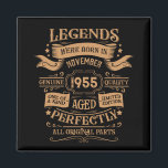 Personalised vintage 70th birthday legend gifts magnet<br><div class="desc">You can add some originality to your wardrobe collection with this vintage classic birthday graphic design with awesome typography font lettering, is a great gift idea for men, women, husbands, wife girlfriends, and a boyfriend who will love this one-of-a-kind artwork. The best amazing and funny holiday present for your happy...</div>