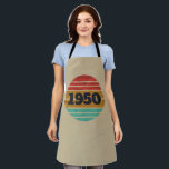 Personalised vintage 75th birthday gifts apron<br><div class="desc">You can add some originality to your wardrobe collection with this vintage classic birthday graphic design with awesome typography font lettering, It is a great gift for men, women, husbands, wife, girlfriend, and a boyfriend who will love this one-of-a-kind artwork. The best amazing and funny holiday present for your happy...</div>