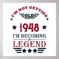 Personalised vintage 75th birthday