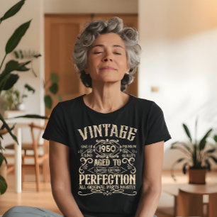 Personalised vintage 75th birthday whiskey themed T-Shirt