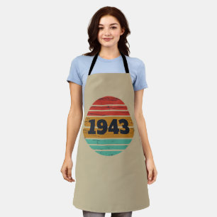 Personalised vintage 80th birthday gifts apron