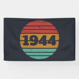 Personalised vintage 80th birthday gifts banner