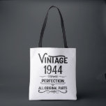 Personalised vintage 80th birthday gifts black tote bag<br><div class="desc">You can add some originality with this limited edition, premium quality, and original, classy, retro, and vintage-looking birthday graphic design with a cool typography font. This is a great gift idea for men, women, husbands, wives, girlfriends, and boyfriends who will love this one-of-a-kind piece of art. Unique and funny holiday...</div>