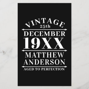 Personalised Vintage Aged to Perfection