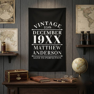 Personalised Vintage Aged to Perfection Banner