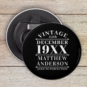 Personalised Vintage Aged to Perfection Bottle Opener