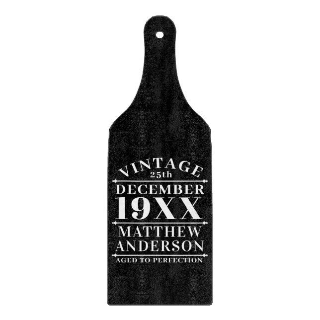 Personalised Vintage Aged to Perfection Cutting Board (Front)