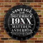 Personalised Vintage Aged to Perfection Dartboard<br><div class="desc">Personalised vintage aged to perfection design could be a great gift for your friends or family member,  or you can use it yourself.</div>