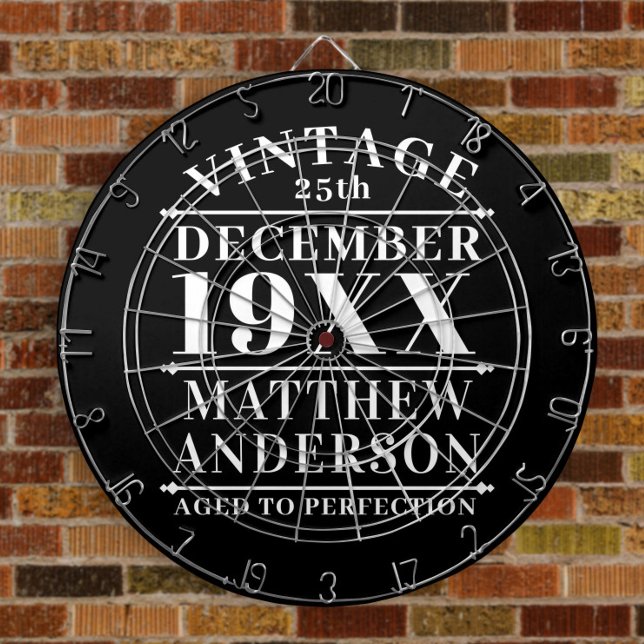 Personalised Vintage Aged to Perfection Dartboard (Creator Uploaded)