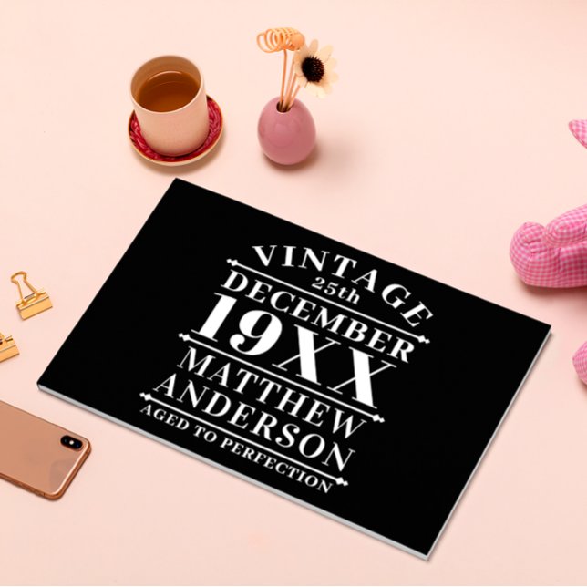 Personalised Vintage Aged to Perfection Guest Book (Creator Uploaded)