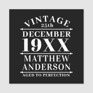 Personalised Vintage Aged to Perfection Name Tag