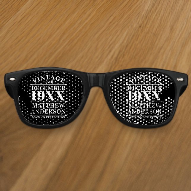 Personalised Vintage Aged to Perfection Retro Sunglasses (Creator Uploaded)