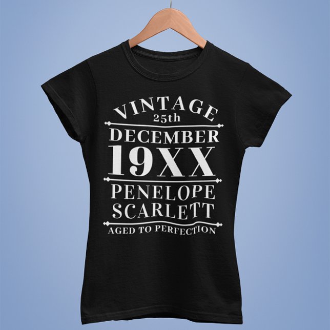 Personalised Vintage Aged to Perfection T-Shirt (Creator Uploaded)