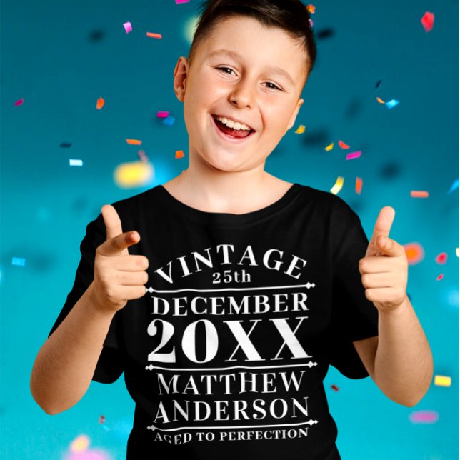 Personalised Vintage Aged to Perfection T-Shirt (Creator Uploaded)