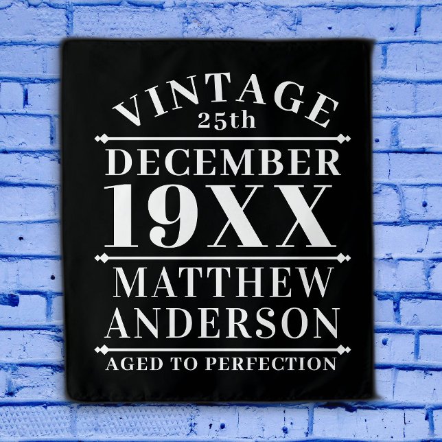 Personalised Vintage Aged to Perfection Tapestry (Creator Uploaded)