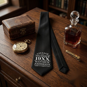 Personalised Vintage Aged to Perfection Tie