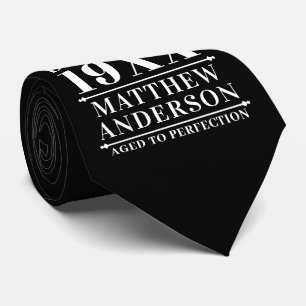 Personalised Vintage Aged to Perfection Tie
