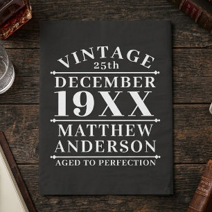 Personalised Vintage Aged to Perfection Tissue Paper