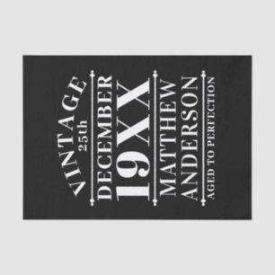 Personalised Vintage Aged to Perfection Tissue Paper