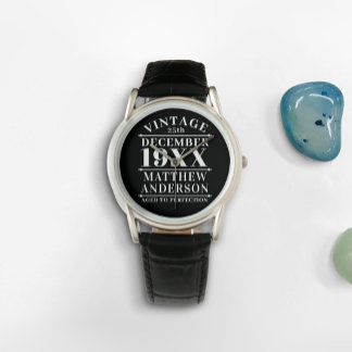 Personalised Vintage Aged to Perfection Watch