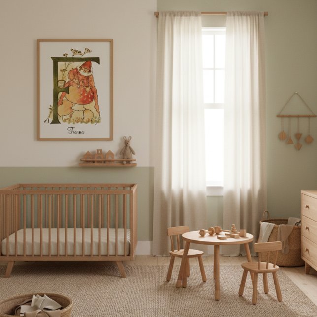 Personalised Vintage Alphabet Letter F Poster (Creator Uploaded)