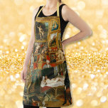 Personalised Vintage Art Artist Painter Art Craft Apron<br><div class="desc">Create your own custom, personalised, vintage art lovers machine washable, top quality polyester, all-over print apron, featuring an interesting intricate detailed vintage painting, oil on canvas, by Johann Zoffany, featuring a room full of paintings from top to bottom on the walls and sculptures on the floor, like an art gallery....</div>