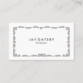 Personalised Vintage Art Nouveau Botanical Business Card