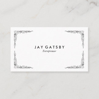 Personalised Vintage Art Nouveau Floral Business Card
