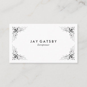 Personalised Vintage Art Nouveau Flourish Business Card
