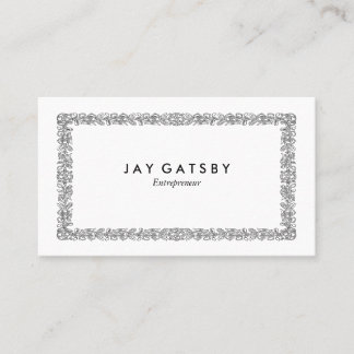 Personalised Vintage Art Nouveau Ornamental Business Card