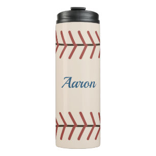 Personalised Vintage Baseball Coffee Tumbler Gift
