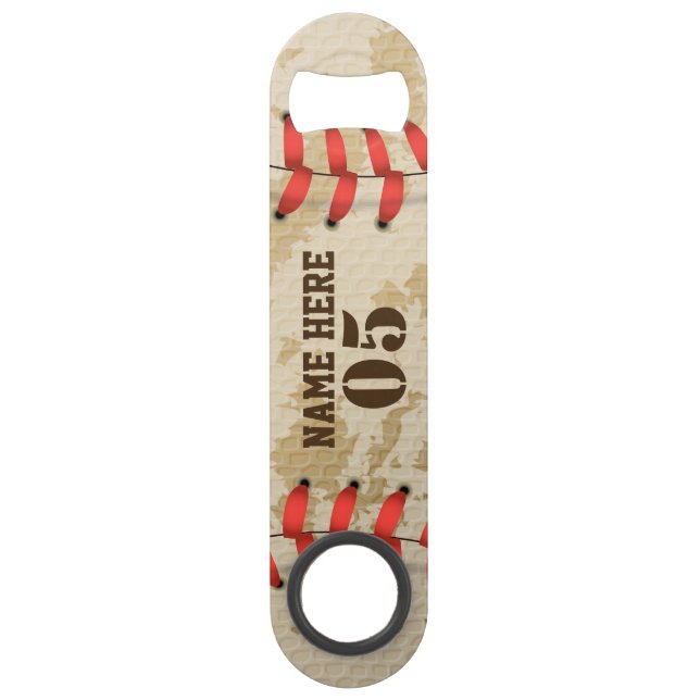 Personalised Vintage Baseball Name Number Retro (Front)