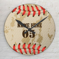 Personalised Vintage Baseball Name Number Retro