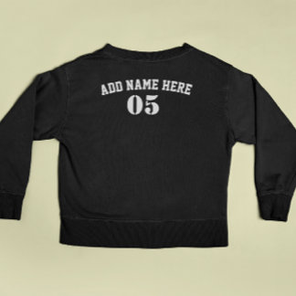 Personalised Vintage Baseball Name Number Retro Sweatshirt