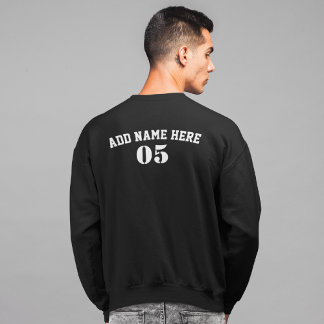 Personalised Vintage Baseball Name Number Retro Sweatshirt