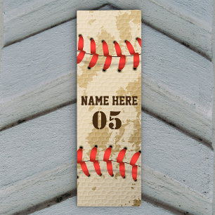 Personalised Vintage Baseball Name Number Retro Yoga Mat
