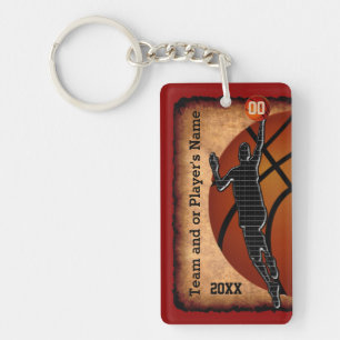 Personalised Vintage Basketball Keychains