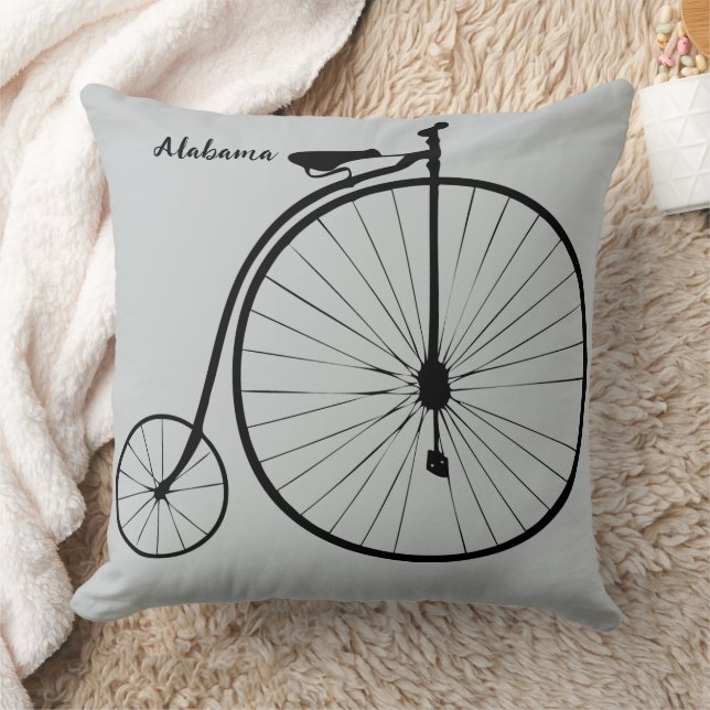 Personalised Vintage Bicycle Cushion (Blanket)