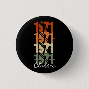 Personalised Vintage Birthday  3 Cm Round Badge