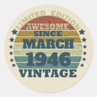 Personalised vintage birthday gift