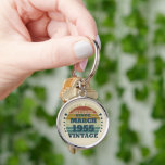 Personalised vintage birthday gift idea key ring<br><div class="desc">You can add some originality to your wardrobe collection with this vintage sunset graphic design with awesome typography font lettering, is a great gift idea for men, women, husbands, wife girlfriend, and a boyfriend who will love this one-of-a-kind artwork. The best amazing and funny holiday present for your happy birthday...</div>