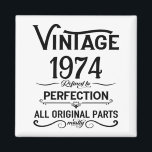 Personalised vintage birthday gifts black magnet<br><div class="desc">You can add some originality with this limited edition, premium quality, and original, classy, retro, and vintage-looking birthday graphic design with a cool typography font. This is a great gift idea for men, women, husbands, wives, girlfriends, and boyfriends who will love this one-of-a-kind piece of art. Unique and funny holiday...</div>