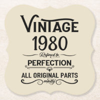 Personalised vintage birthday gifts black