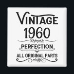Personalised vintage birthday gifts black white magnet<br><div class="desc">You can add some originality with this limited edition, premium quality, and original, classy, retro, and vintage-looking birthday graphic design with a cool typography font. This is a great gift idea for men, women, husbands, wives, girlfriends, and boyfriends who will love this one-of-a-kind piece of art. The best unique and...</div>