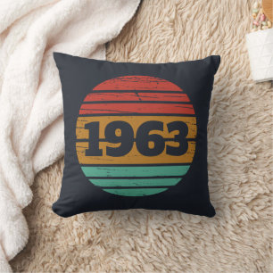 Personalised vintage birthday gifts cushion