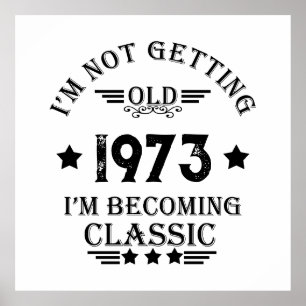 Personalised vintage birthday gifts poster