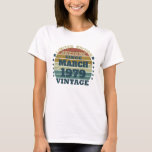 Personalised vintage birthday gifts T-Shirt<br><div class="desc">You can add some originality to your wardrobe collection with this vintage retro sunset graphic design with awesome typography font lettering, a great gift for men, women, husbands, wives, girlfriend, and a boyfriend who will love this one-of-a-kind artwork. The best and most fun holiday present for your happy birthday party....</div>