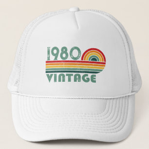 Personalised vintage birthday gifts trucker hat